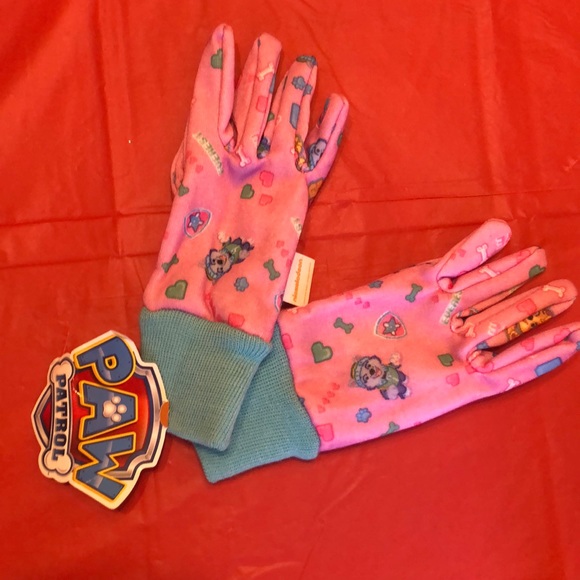 Girls pink/blue Paw Patrol gloves